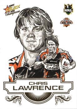 2008 Select NRL Champions - Sketches #SK32 Chris Lawrence Front
